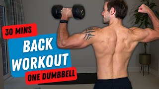 Download Lagu ONE DUMBBELL BACK WORKOUT to Build Muscle \u0026 Strength | 30 Mins | All levels MP3