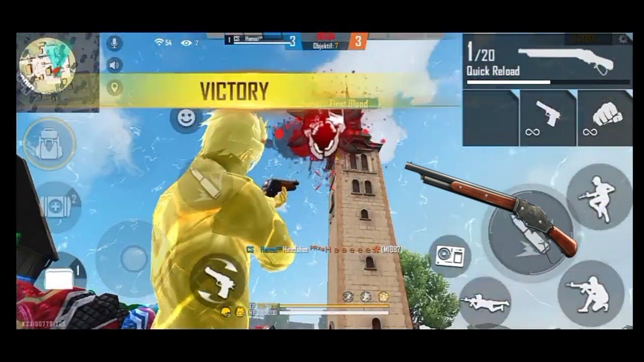 CLASH SQUAD 1 VS 1 HEADSHOT ONLY ️ || FREE FIRE - YouTube