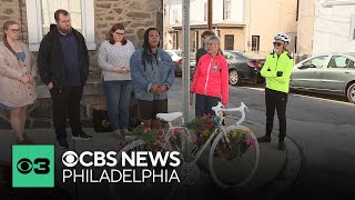 Memorial held for cyclist who was fatally struck by car in Manayunk
