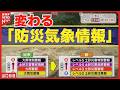 気象庁の防災気象情報が大刷新！「レベル4土砂災害危険警報」とは？／天気のミカタ