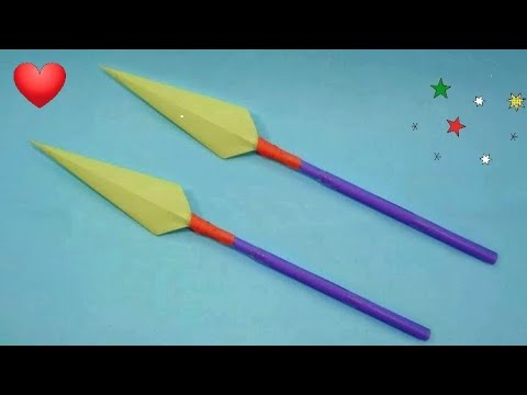 Spear Tutorial How to Make a Paper Spear 🗡️ | Fun and Easy Paper Craft Tutorial for ...