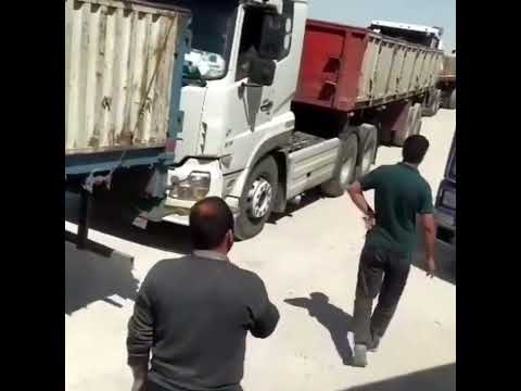 توحین به راننده در مرز سومار