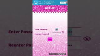Glitter password dairy screenshot 3