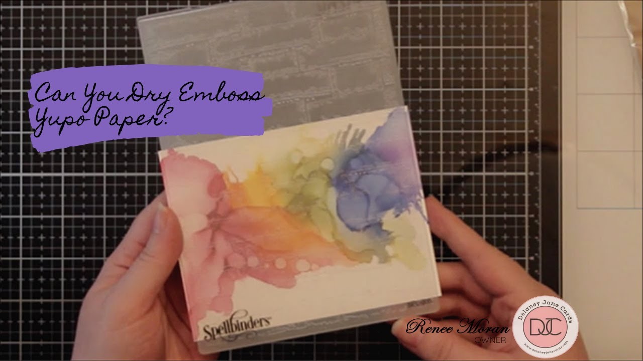 Can You Dry Emboss on Yupo Paper? Collab with EastwicksPaperandInk