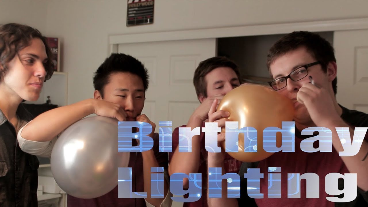 Davids Birthday in Helium and Lighting Contrast