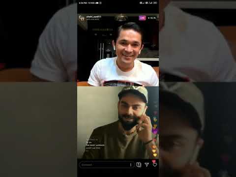 Virat talk to his mother on instra live #viratkohli #viratkohlistatus #sunilchettri