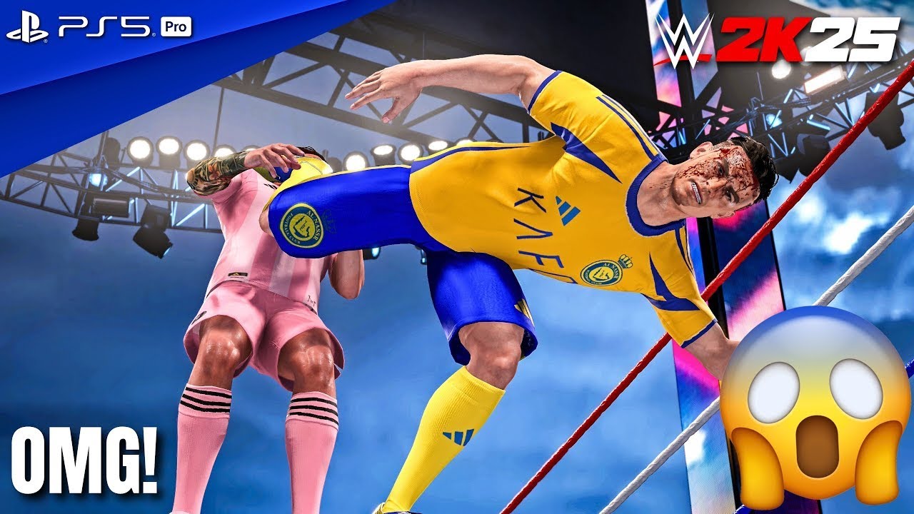 🔥 TEAM MESSI vs TEAM RONALDO | WWE 2K25 DREAM MATCH 🔥 LIVE ACTION!!