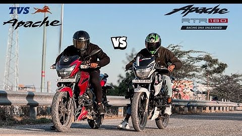 TVs Apache 160 2v vs TVs  Apache RTR 180 || DRAGRACE