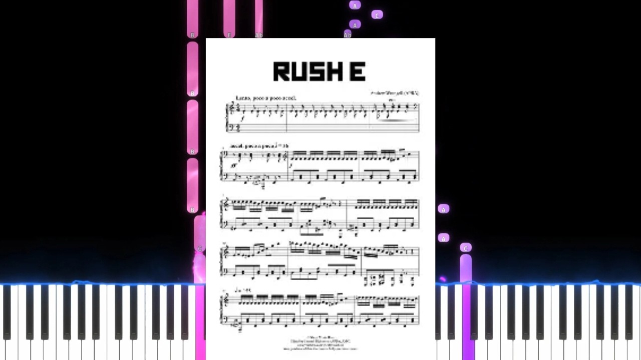 Rush E | Easy Piano Tutorial | Pianist Perspective