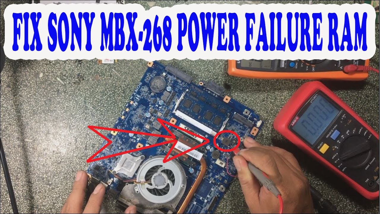 Fix Sony MBX-268 Power Failure Ram