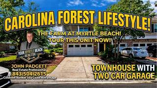 3 Bedroom Townhouse in Carolina Forest | 2 Car Garage | Myrtle Beach SC Real Estate Tour