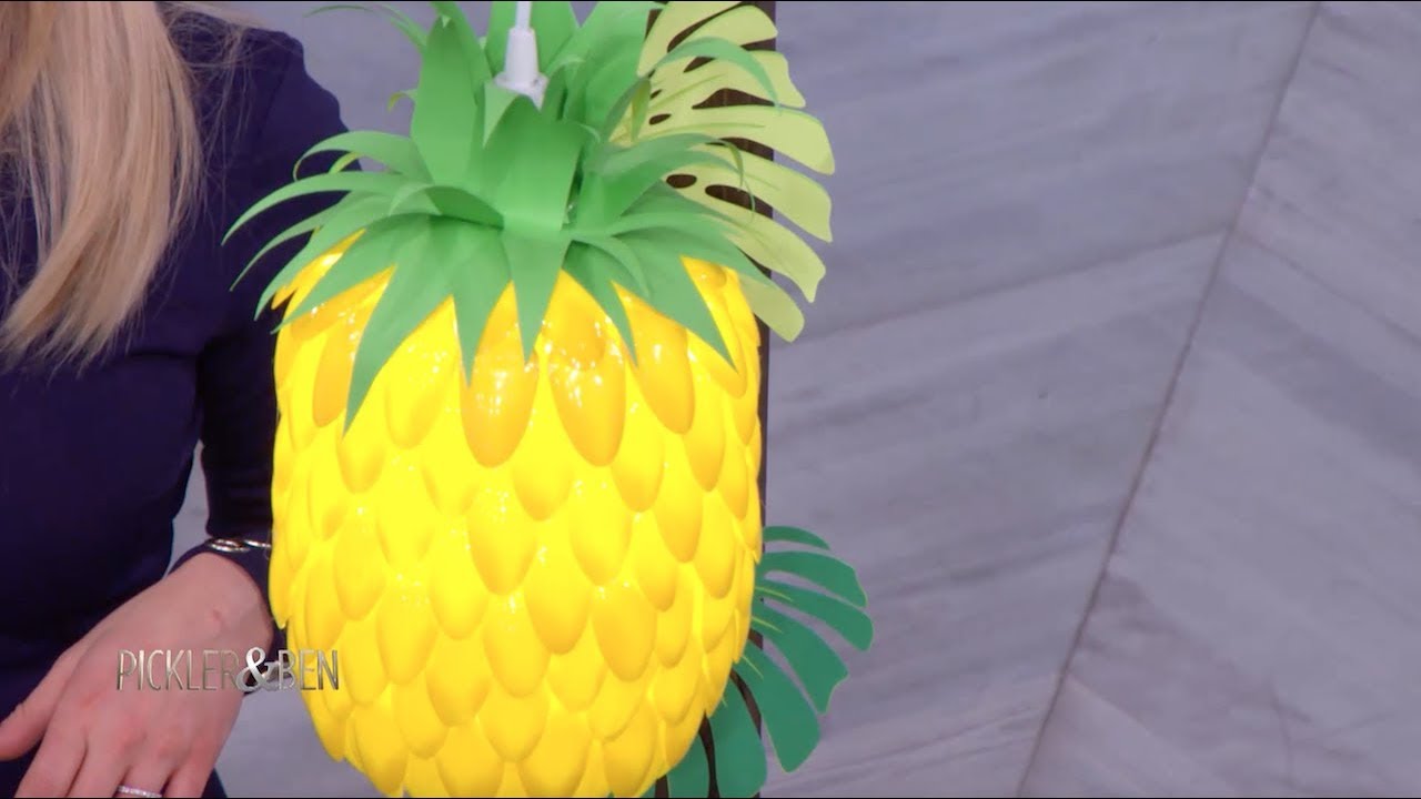 How To Make a DIY Pineapple Lamp Pickler & Ben YouTube