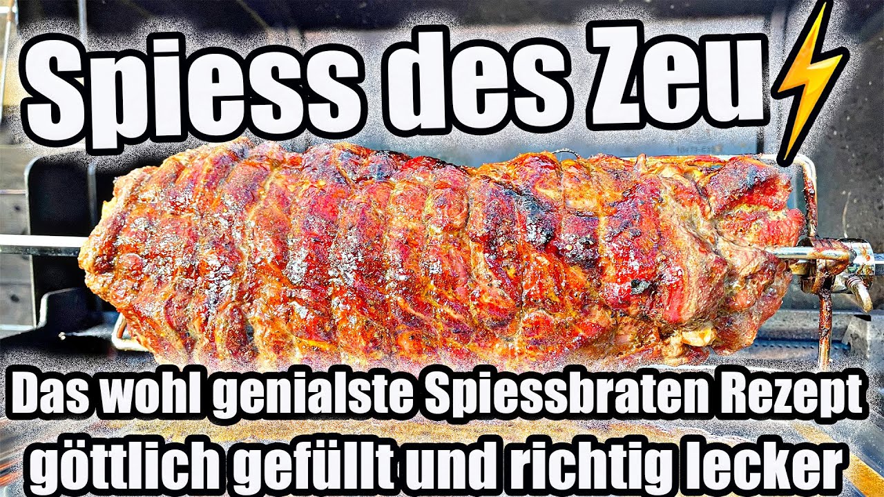 Das genialste Spiessbraten Rezept für Grill und Ofen genial gefüllt | The BBQ BEAR