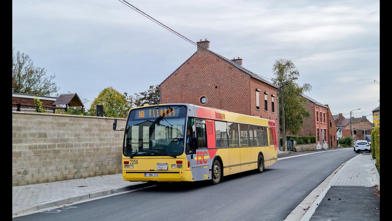 Charleroi 🇧🇪 | VanHool A330 TEC 7258 | Ligne 163 Gosselies-Fleurus | MAN/ZF (18/10/2021)