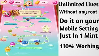 Candy Crush Saga Unlimited Lives Without Any Root Do It On Your Mobile Setting screenshot 5