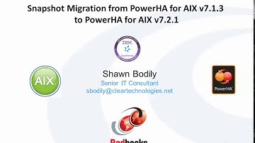 Snapshot Migration of PowerHA 713 to 721