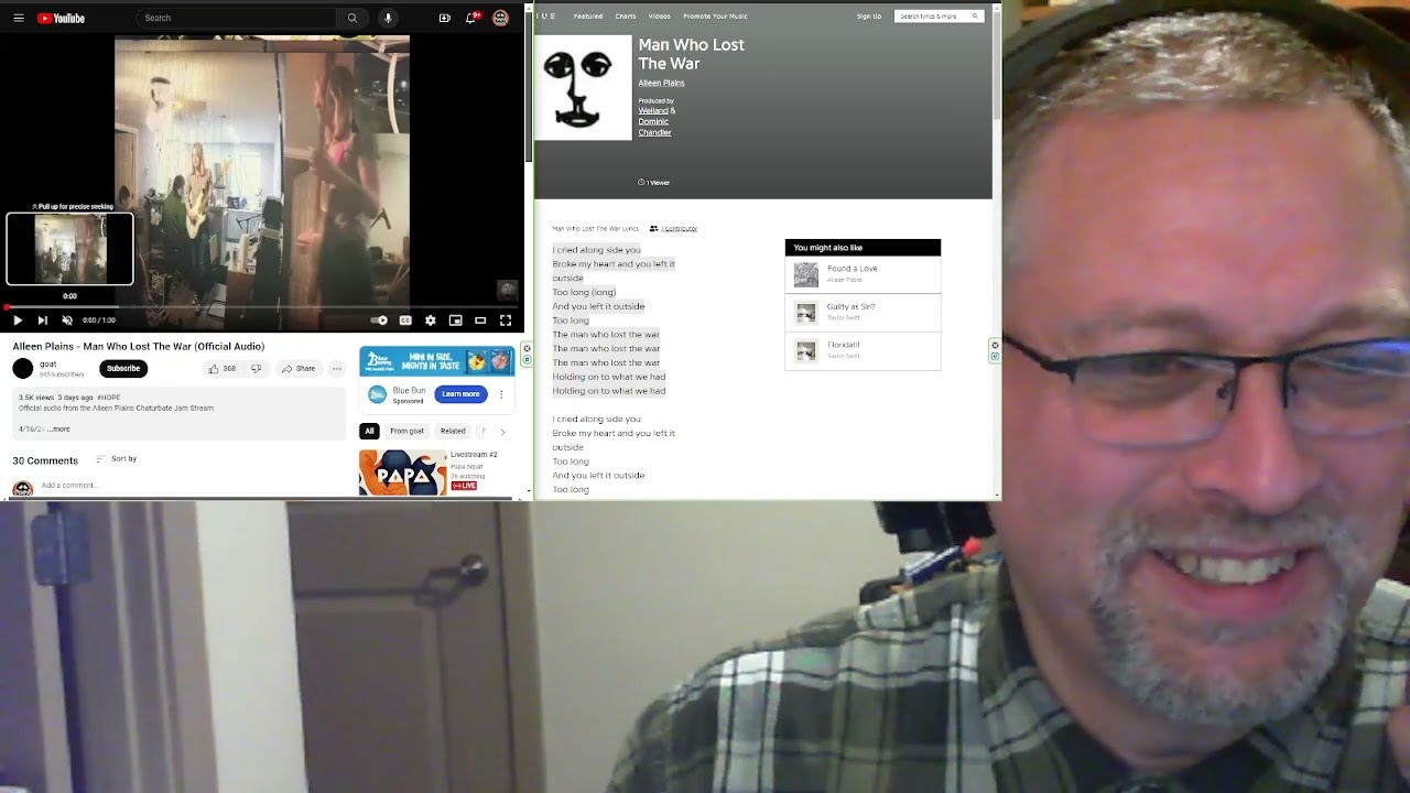 “Man Who Lost The War” by Alleen Plains prod. Weiland & Dominic Chandler frmLivestream #2 