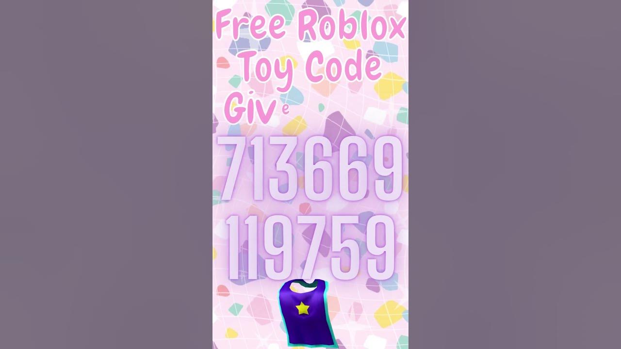FREE Roblox Toy Code GIVEAWAY! *STARLASS SUPERHERO CAPE* (spk180) YouTube