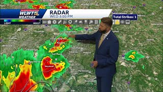 Tracking pop up downpours, storms