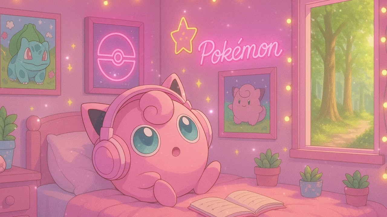 🎀jigglypuff's melodic sanctuary [pokemon lofi] [nintendo lofi] to study & vibe to