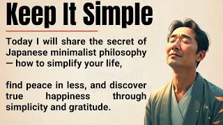 How to Simplify Your Life with Japanese Minimalism 🌿  Find Peace & True Happiness  Graded Reader ✅