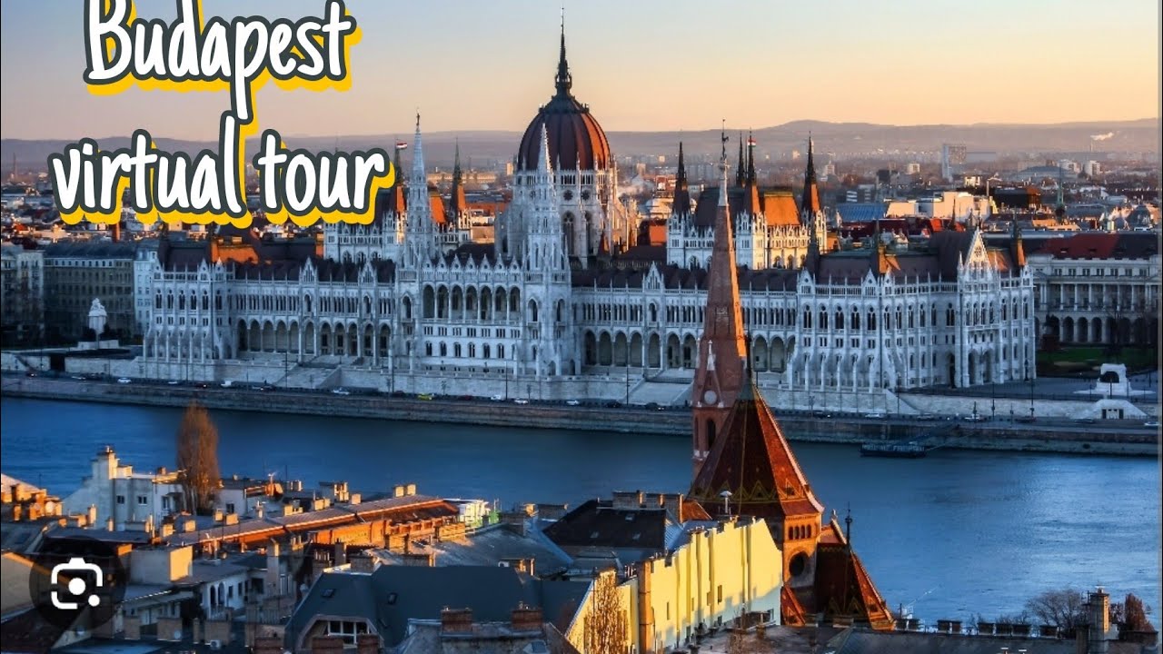 Virtual tour of Budapest|| 4k view of streets of city || 