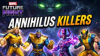 TOP 10 BEST CHARACTERS To DEFEAT ANNIHILUS WORLD BOSS MYTHIC l Marvel Future Fight screenshot 4