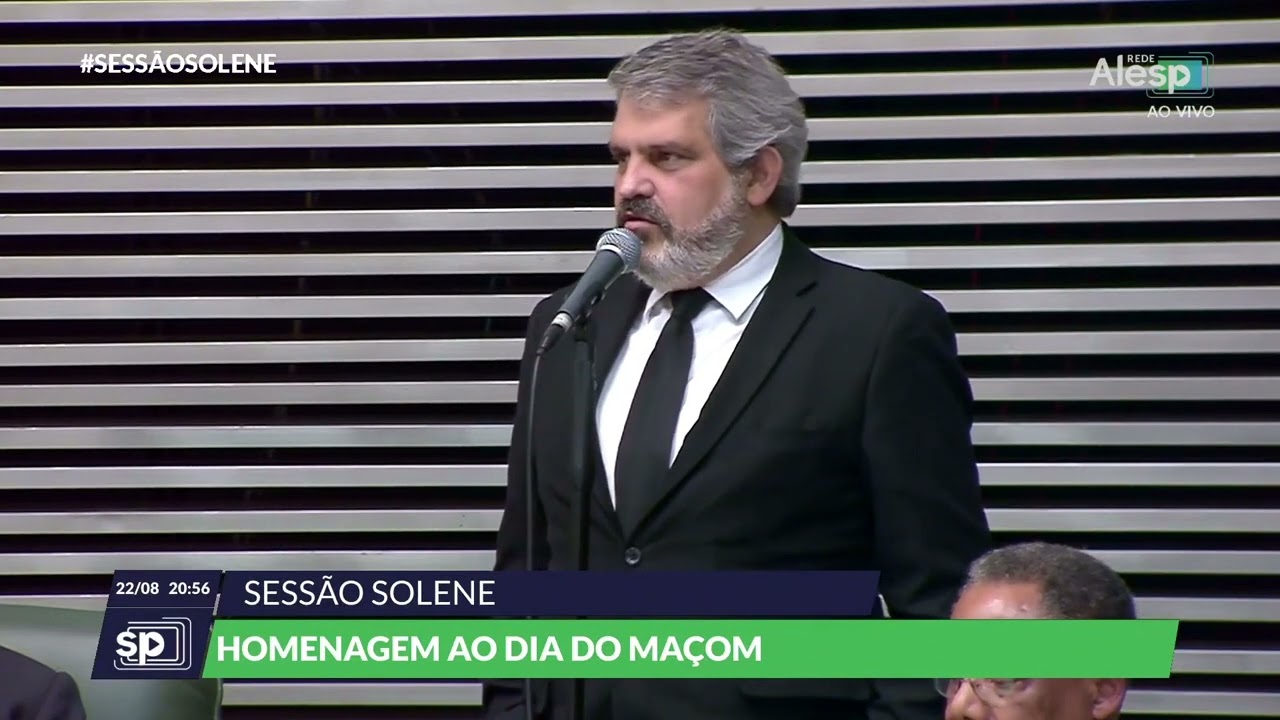 Pronunciamento do Grão Mestre Gerson Magdaleno na ALESP.