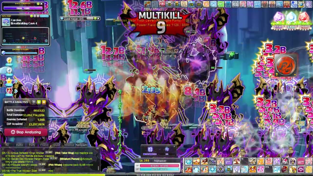 carcion breathtaking cave 4 - kaiser 3 janus balls (18 - 19k/hr, reboot)