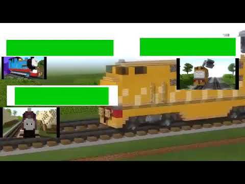 Minecraft Thomas and the magic railroad with Healthbars (HP)