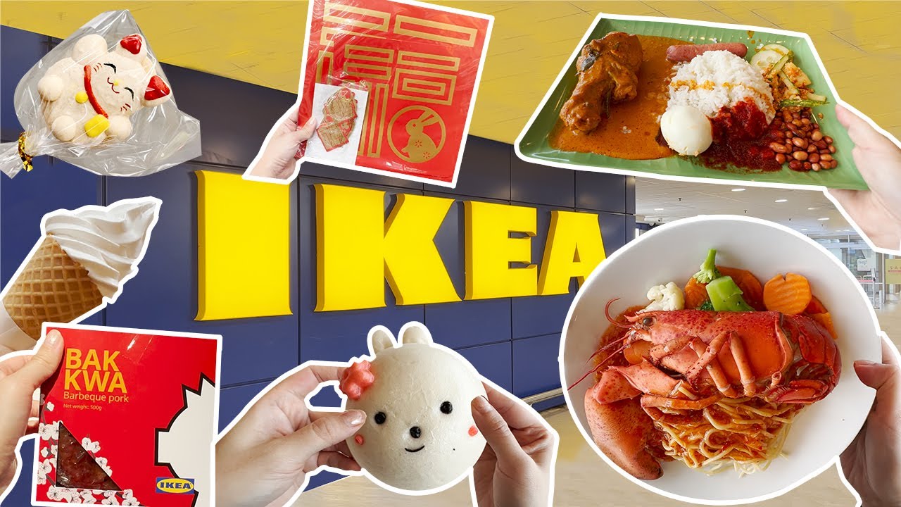 Trying 1 Food Singapore IKEA Food & Seafood For CNY YouTube