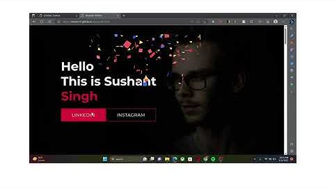 Short Glimpse  of my Portfolio|| HTML||CSS||JavaScript||PHP