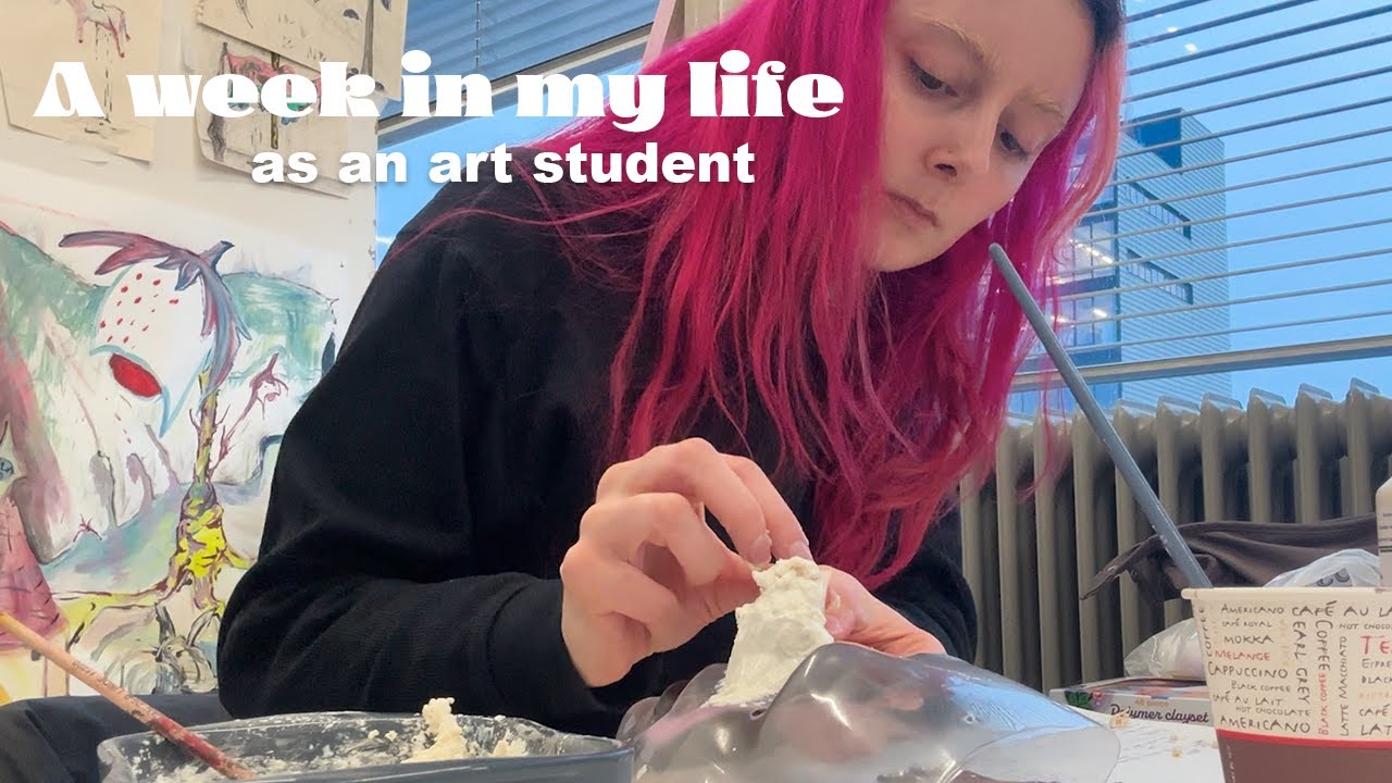 A week in my life as an art student-  returning to trust, prosthetics & costume making VLOG 1