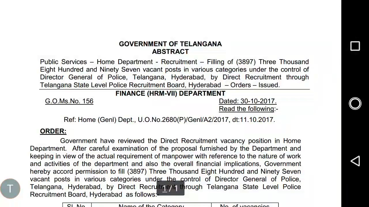 TSPSC || Constable notification 2017 || LATEST 3897 || POSTS