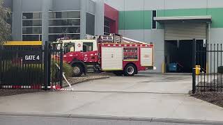 FRV/Hazmat88 returning/Pumper 87A on scene￼/Factory fire/Dandenong south/SES tree down-Parkdale