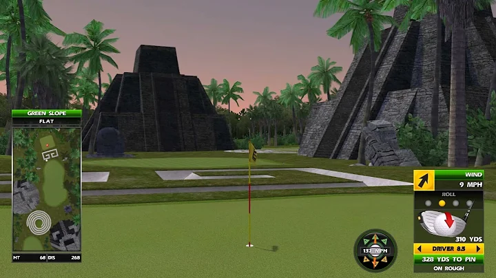 Golden Tee Great Shot on Indigo Mound!