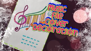 Music Project Front Page Design | Music Project border design idea |Music File Cover Page decoration