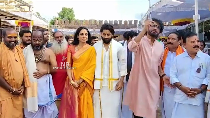 Naga Chaitanya, Sobhita Dhulipala Visits Srisailam Temple After Marriage | Nagarjuna