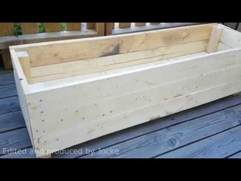 How To Build a easy Planter Box - YouTube