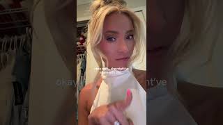 I let my mom pick my outfit to go wedding dress shopping! How’d she do!? #momdaughter #bridalstyle