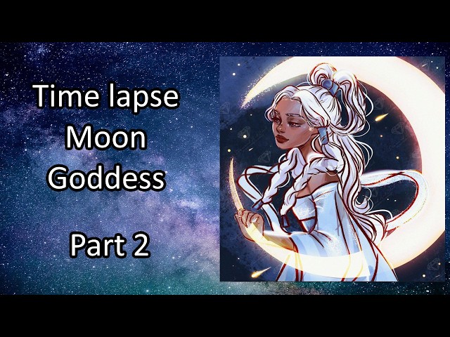 Part 2 of 4 Moon Goddess diamond painting time lapse - YouTube