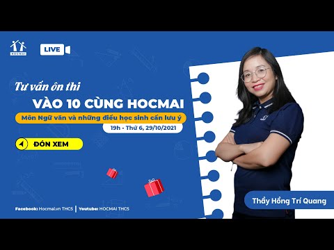Video ???????? LIVESTREAM TƯ VẤN ÔN THI VÀO 10: MÔN NGỮ VĂN VÀ... - YouTube