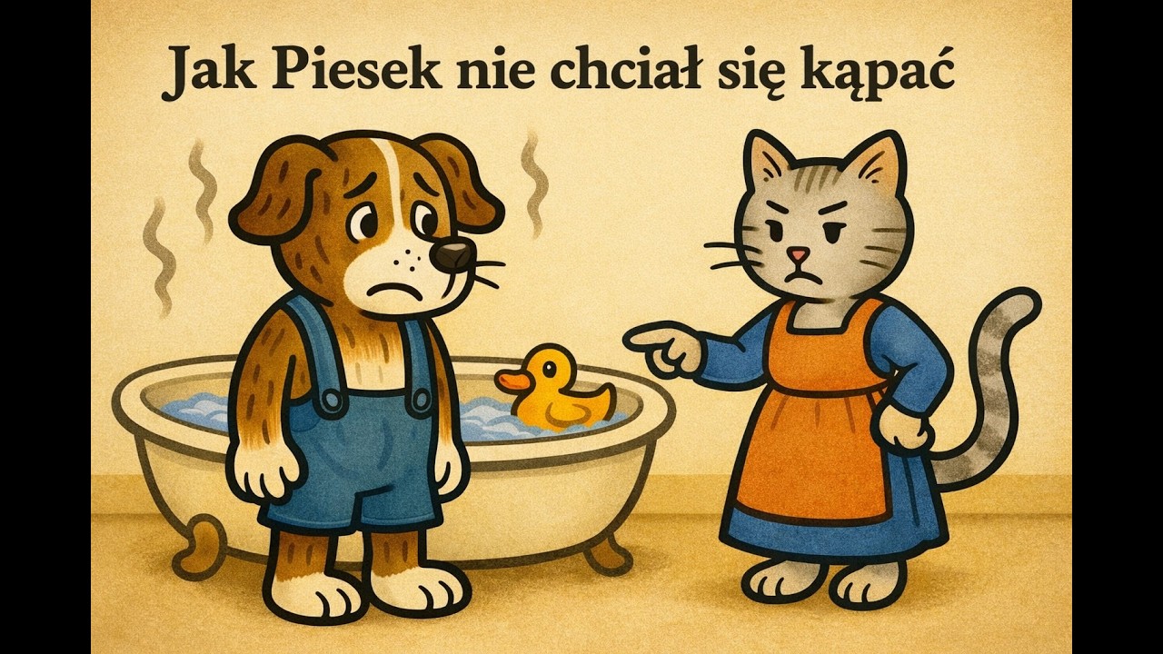 Jak Piesek nie chciał się kąpać – bajka na dobranoc