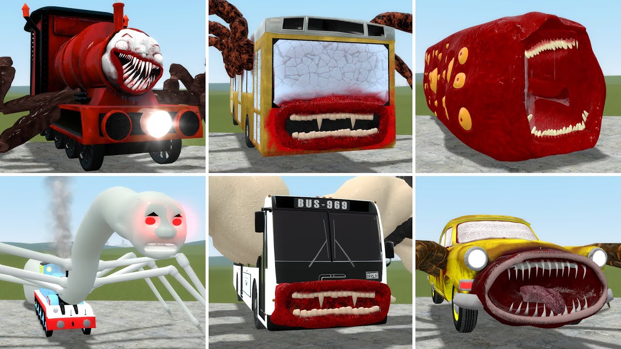 Choo Choo Charles vs Bus Eater vs Thomas Train vs Train Eater vs Bus ...