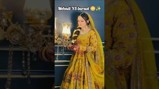 Download Lagu “Mehndi vs Barat | Two Bridal Looks ✨ #Shorts” #wedding MP3
