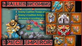 Lords mobile : 3 PIECE EMPEROR VS MYTHIC RALLY TRAP! 6 TITAN RALLIES INCOMING! BRAND NEW UPDATES!