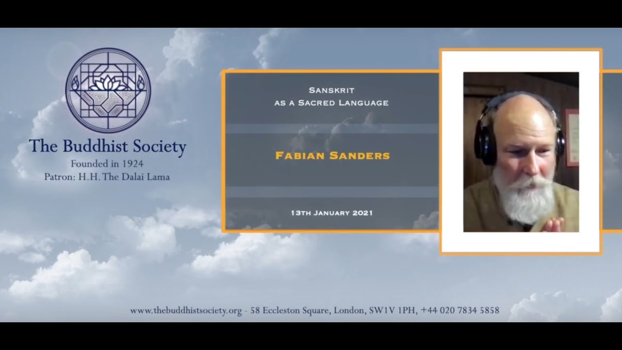 Sanskrit as a Sacred Language by Fabian Sanders 13th January 2021