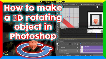 💫 How to make a 3d rotating object in Photoshop