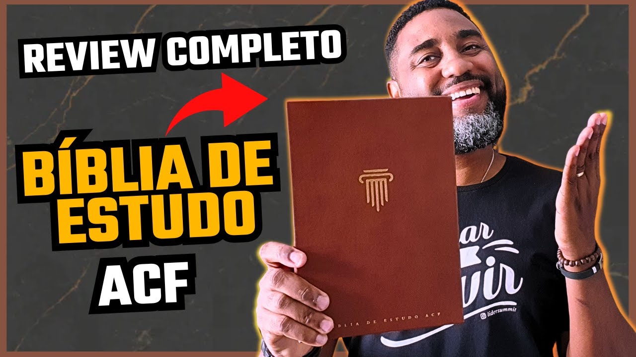 👑Bíblia de ESTUDO ACF - ACF Bíblia de Estudo Marrom | Flávio Sacramento
