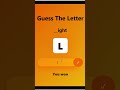 LETTER GUESSING GAME 🤩, #html #coding#css#shorts